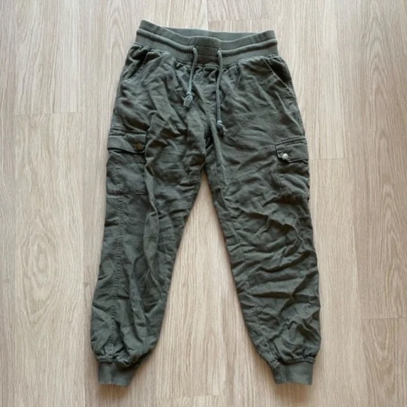 Green Cargo Jogger Pants - Picture 2 of 5
